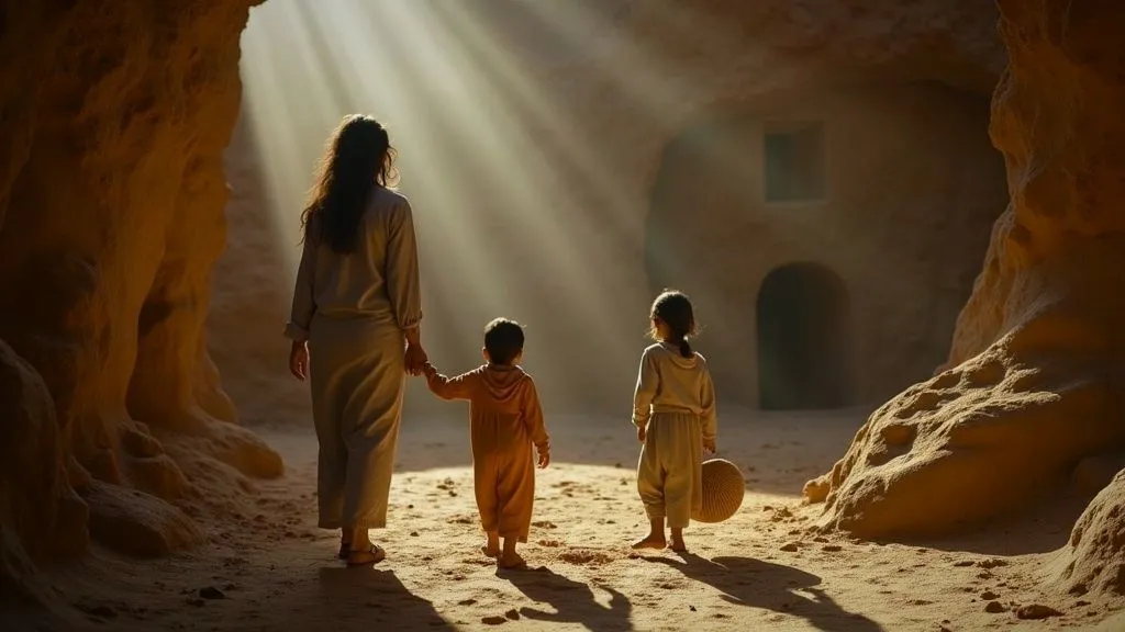 A parent guiding a child through challenging activities