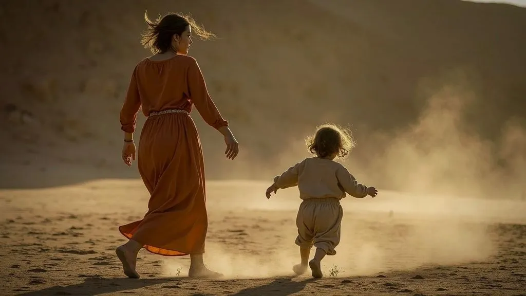A single parent engaging in playful activities with their child