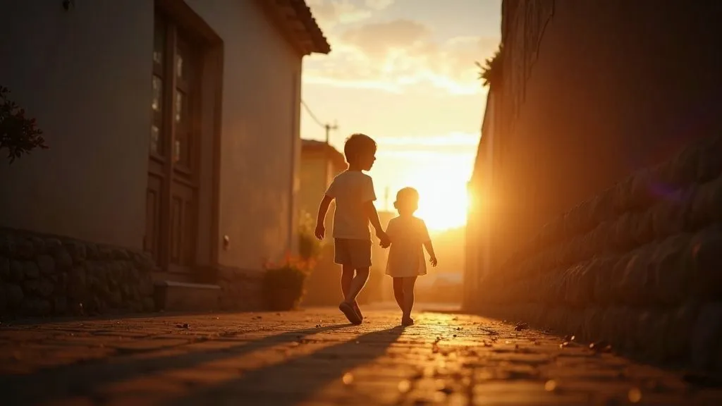 A family engaging in a fun outdoor activity together
